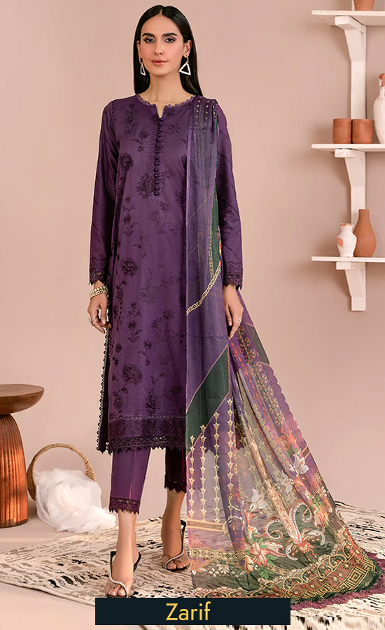 Embroidered Lawn ZEA 08 LILAH