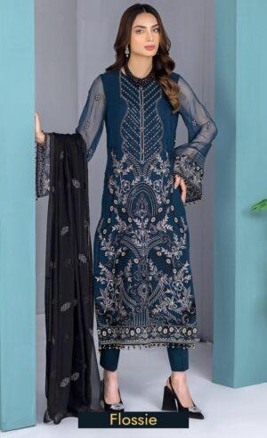 Shop Flossie Embroidered Chiffon Folklore Dress Now 1