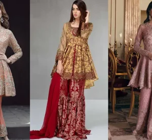 Beautiful Pakistani Peplum Tops and Dress Styles