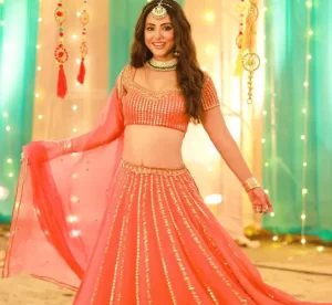 Hina Khan is Giving Off Major Desi Vibes in this Sparkling Lehenga