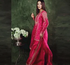 Shehnaaz Gill wins hearts with her ethereal look in a pink sharara