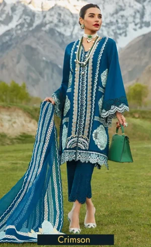 Embroidered Luxury Lawn Medley of Lace D7 A.webp