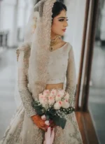 Ivory Bridal Lehenga with Zardozi Work Video