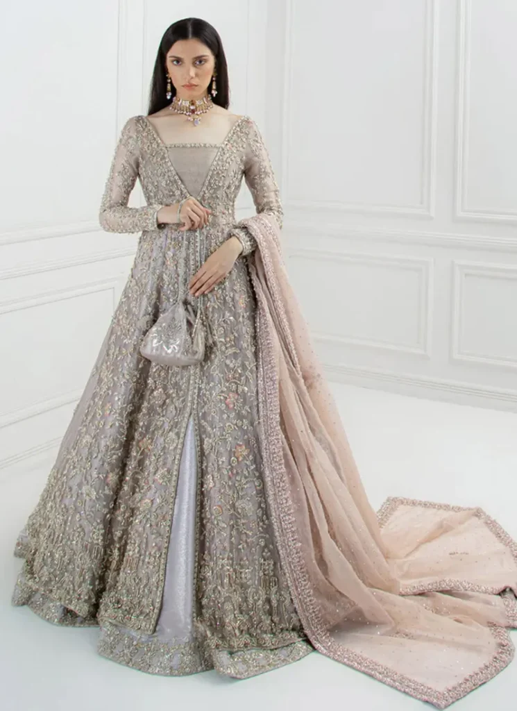 Thistle Grey Front Open Bridal Gown Video