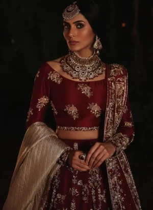 Red Bridal Lehenga - ca