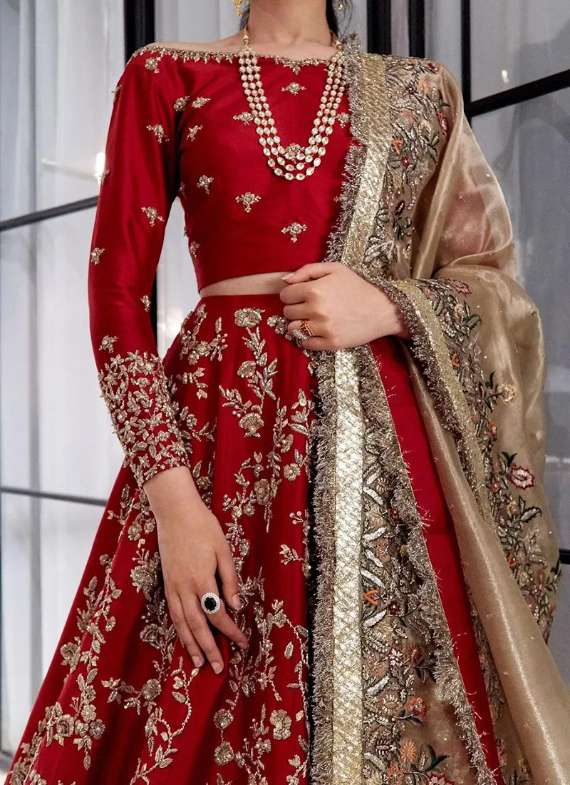 Red Bridal Pakistani Dress 2