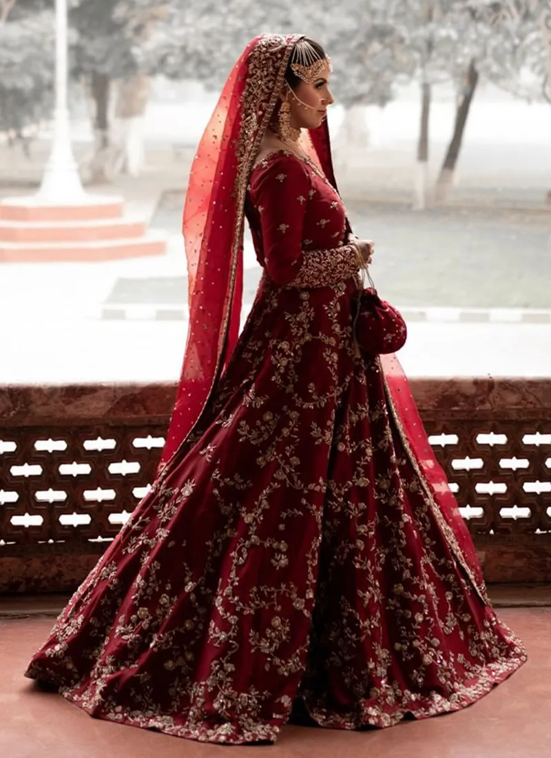 Red Bridal Pakistani Dress 5
