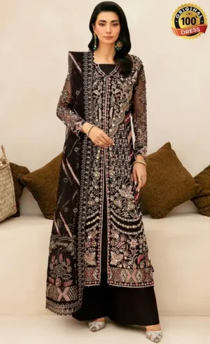 Black Colour Salwar Kameez For Wedding Guests (2)