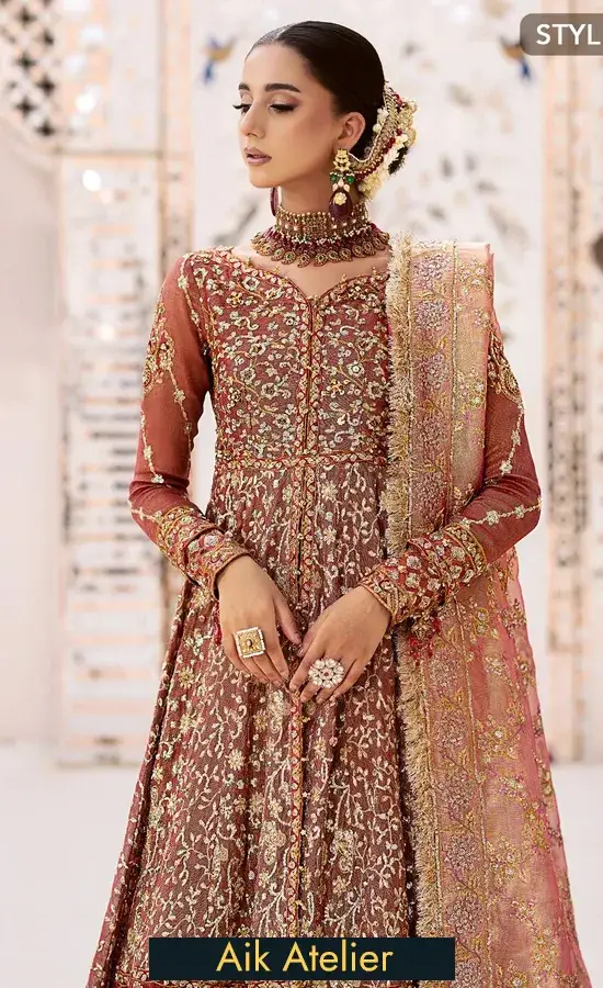 Ghagra with Long Choli​ For Wedding Guests