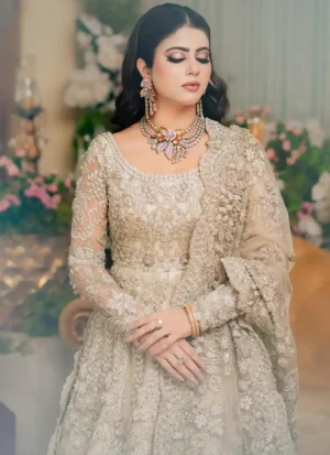 Ivory Arabic Bridal Dress