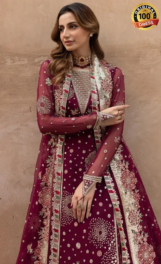 Lehenga in Pink Color​ For Wedding Guests