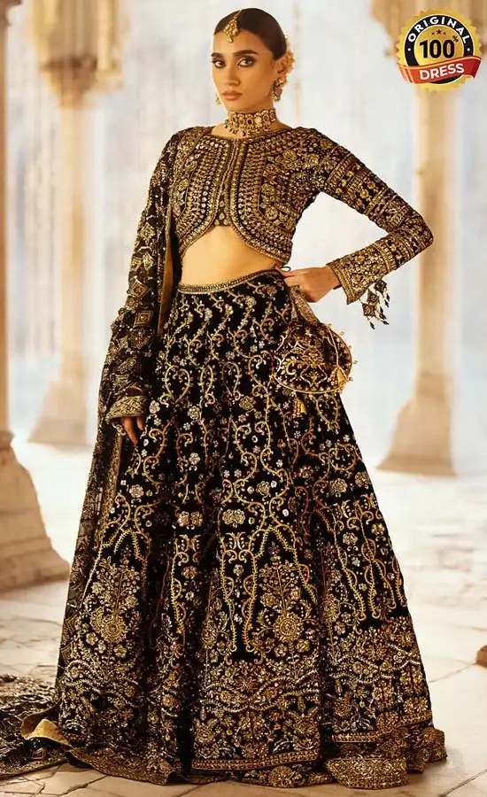 Velvet Lehenga Choli For Wedding Guests Velvet Lehenga Choli For Wedding Guests