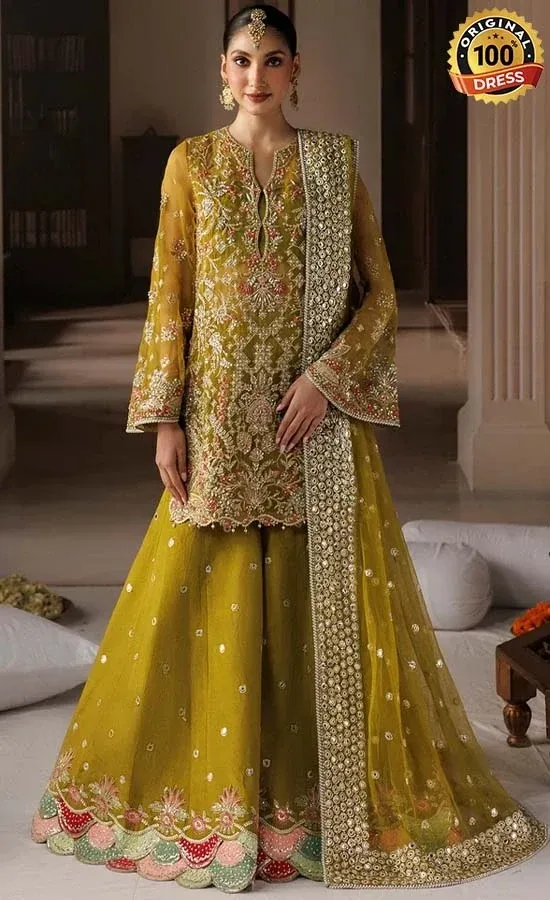 Red Lehenga With Long Blouse Red lehenga with long blouse featuring chatta patti, patchwork and detailed hand embroidery