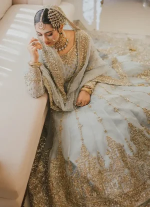 Ice Blue Nikkah Dress