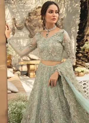 Mint Green Walima Lehenga