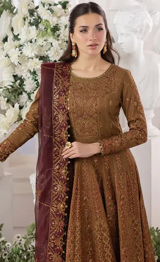 Embroidered Raw Silk - AJIZL13 (4)