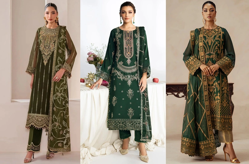 Green Salwar Kameez