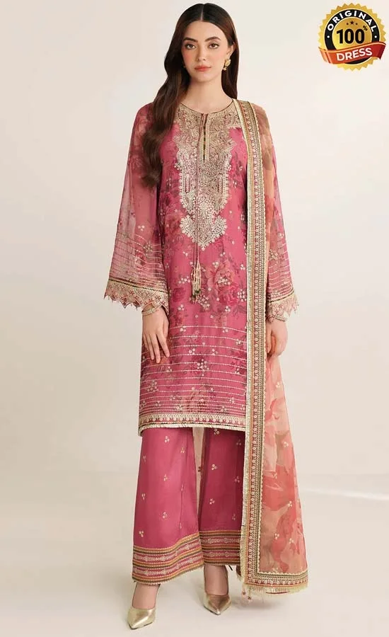 Embroidered Chiffon UC-3105 Dress (2)
