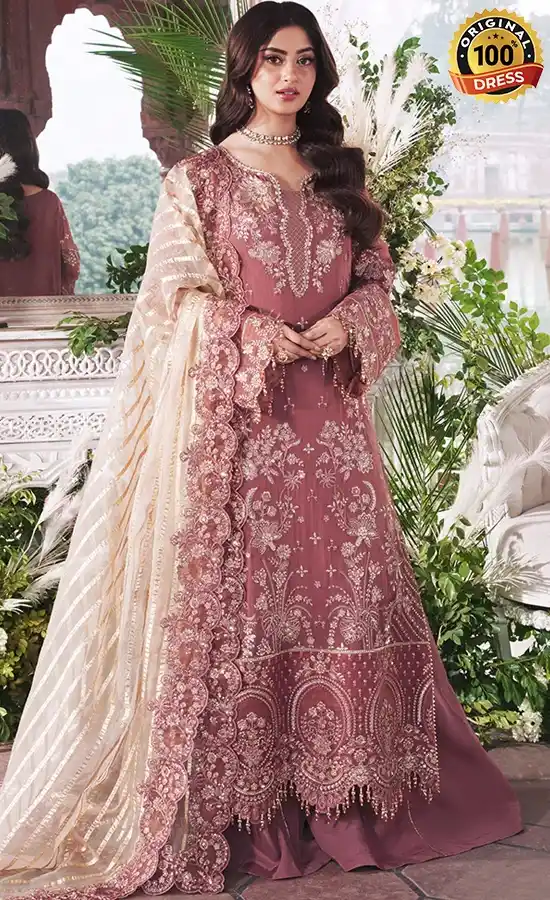 Embroidered Organza I-261 Zameen Dress (1)