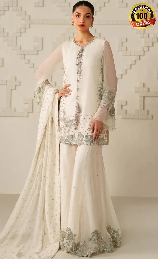 Iznik PK Embroidered Chiffon UE-620 Dress (4)