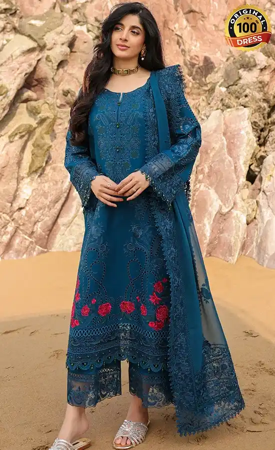 Embroidered Lawn – SL-104 Iswah