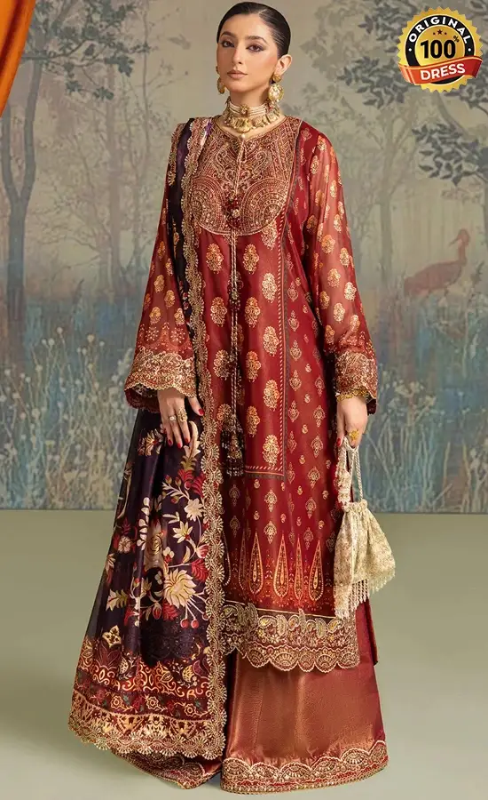 Aik Atelier Embroidered Organza LADY LOOK 05 Dress (1)