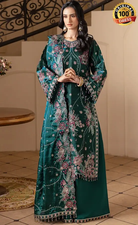 Embroidered Sheesha Silk AF-SS-2243-Elif Dress (2)
