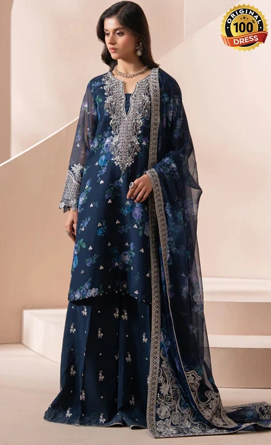 Jazmin Embroidered Chiffon Omaira Dress (4) Jazmin Embroidered Chiffon Omaira Dress (4)