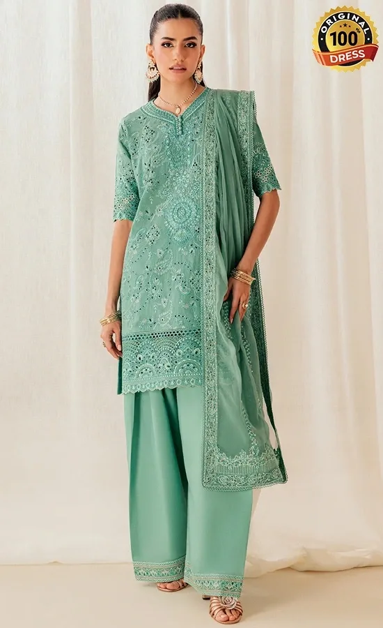 Aik Atelier Embroidered Organza B2603A Dress (2)