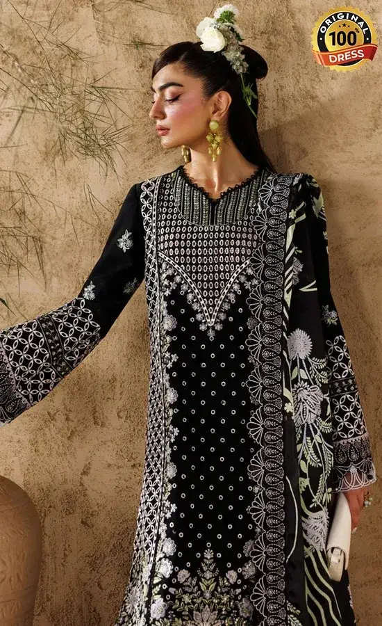 Akbar Aslam Embroidered Lawn Alesse Dress (1)
