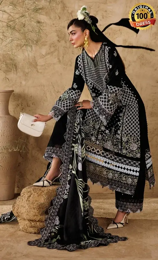 Akbar Aslam Embroidered Lawn Alesse Dress (4)