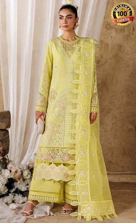 Akbar Aslam Embroidered Lawn Felene Dress (4) Akbar Aslam Embroidered Lawn Felene Dress (4)