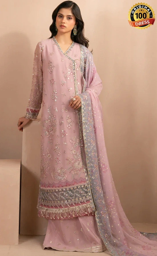 Embroidered Rawsilk Farida Dress (1)