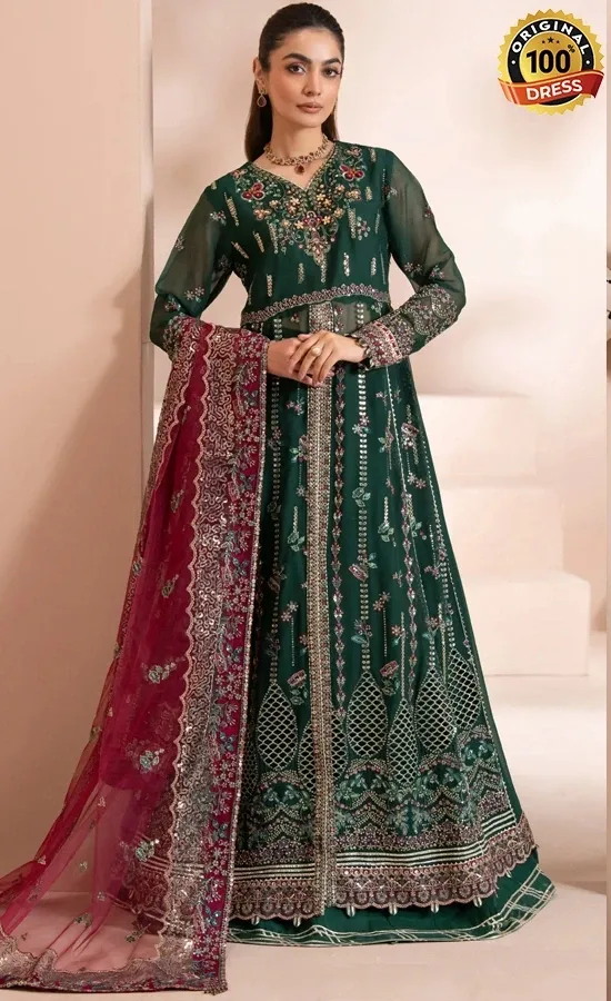 Jazmin Embroidered Chiffon Lazeh Dress (1) Jazmin Embroidered Chiffon Lazeh Dress (1)