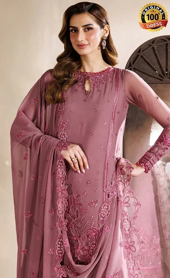 Zarif PK Emberoidered Chiffon ZYR-SAAZ-04 Dress (3)