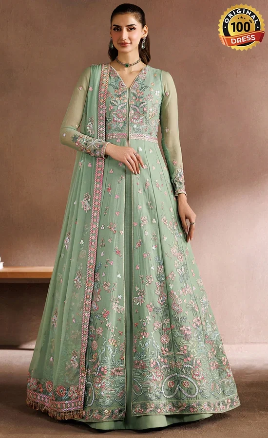 Zarif PK Emberoidered Chiffon ZYR-SURILI-06 Dress (3)