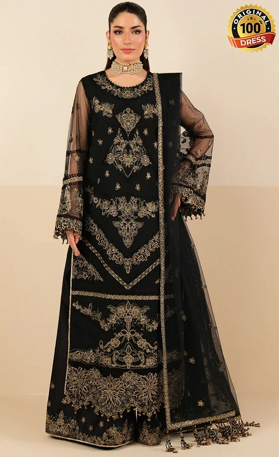 Alizeh PK Embroidered Net Anmol Dress (1) Alizeh PK Embroidered Net Anmol Dress (1)