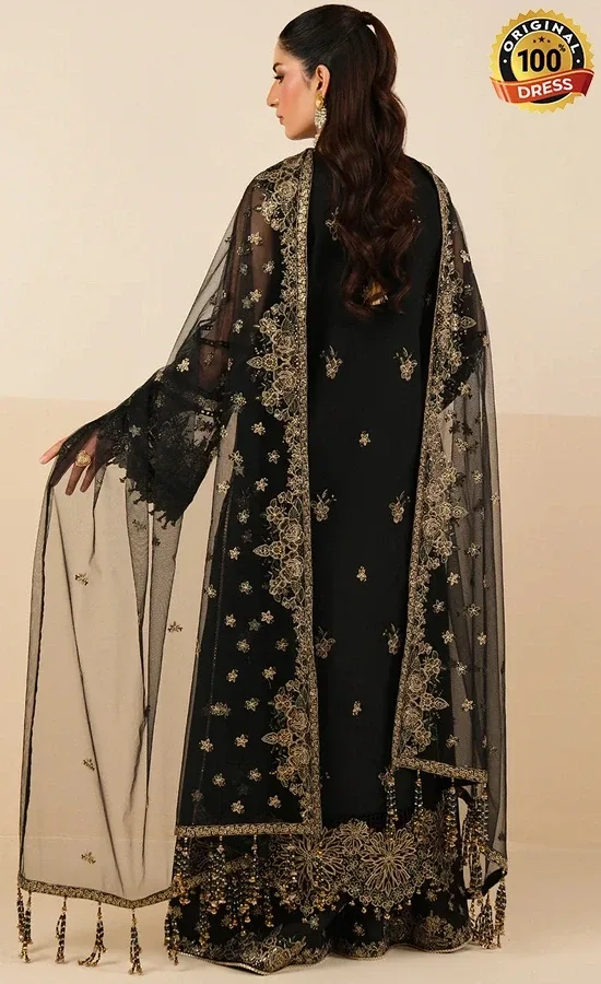Alizeh PK Embroidered Net Anmol Dress (3)