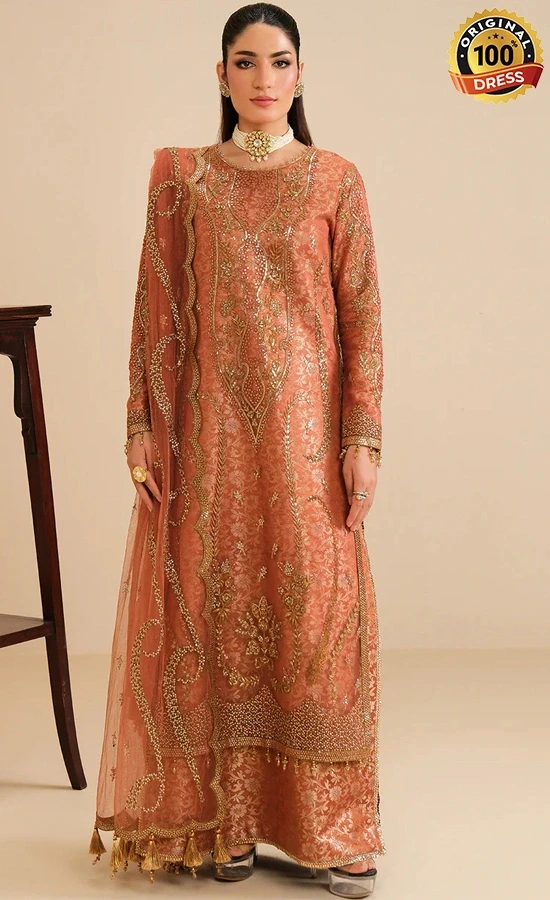 Alizeh PK Embroidered Net Dilkash Dress (1)