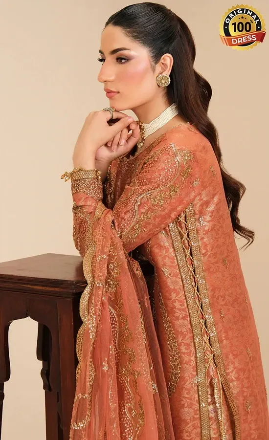 Alizeh PK Embroidered Net Dilkash Dress (2)