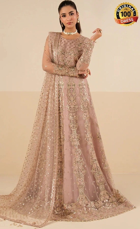 Alizeh PK Embroidered Net Roshni Dress (1)