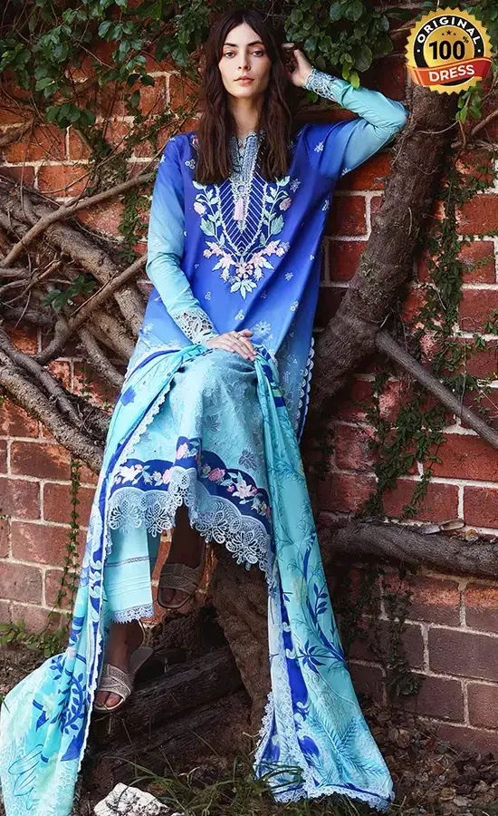Embroidered Lawn Moonlit Ease Dress (2)