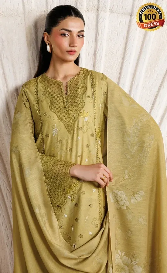 Iznik PK Embroidered Printed Lawn IBE-09 Dress (3)