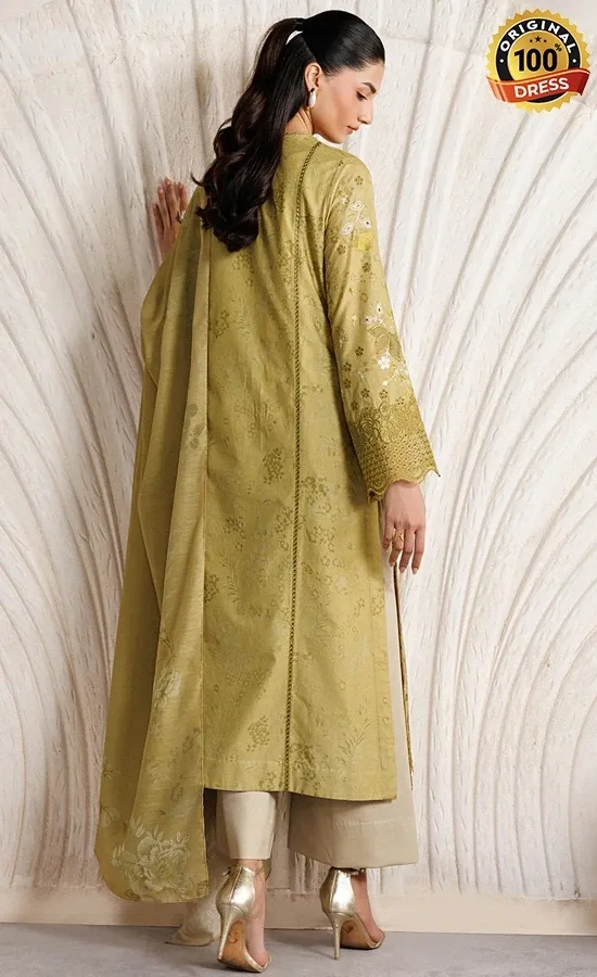 Iznik PK Embroidered Printed Lawn IBE-09 Dress (4)