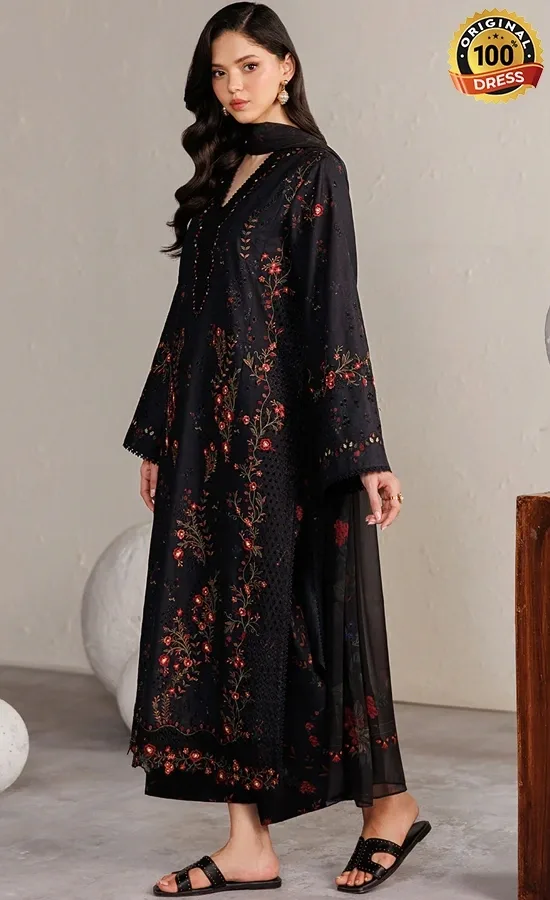 Iznik PK Embroidered Printed Lawn IBE-11 Dress (2)