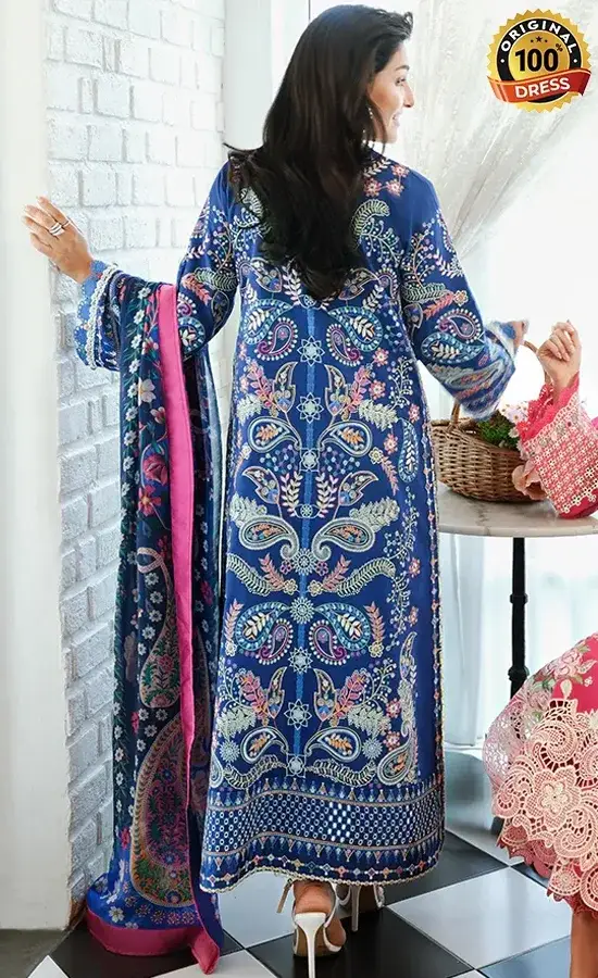 Mushq PK Embroidered Lawn Moonlit Dreams Dress (3)
