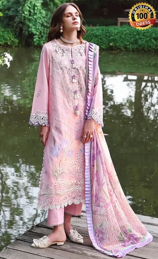 Mushq PK Embroidered Lawn Moonpetal Dress (3) Mushq PK Embroidered Lawn Moonpetal Dress (3)
