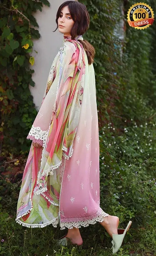 Mushq PK Embroidered Lawn Petal Pull Dress (4)