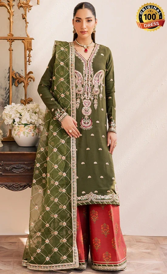 Embroidered Chiffon Oraya Dress (2)