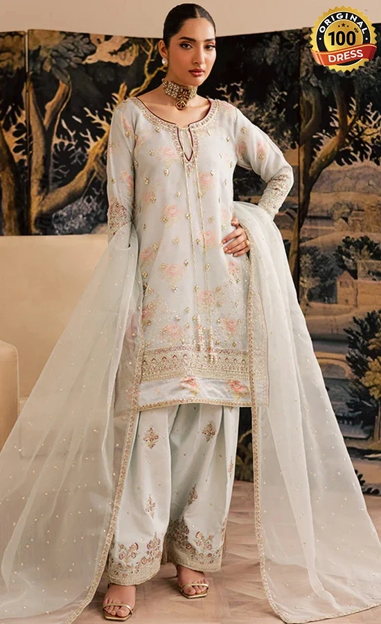 Embroidered Organza Elain Dress (1)